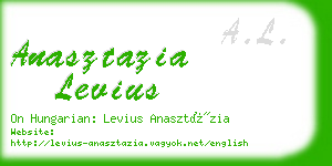 anasztazia levius business card